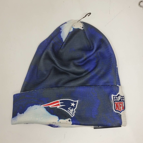 NEW New Era 2022 Sideline Ink Dye Cuffed Knit Hat - New England Patriots - Picture 3 of 4